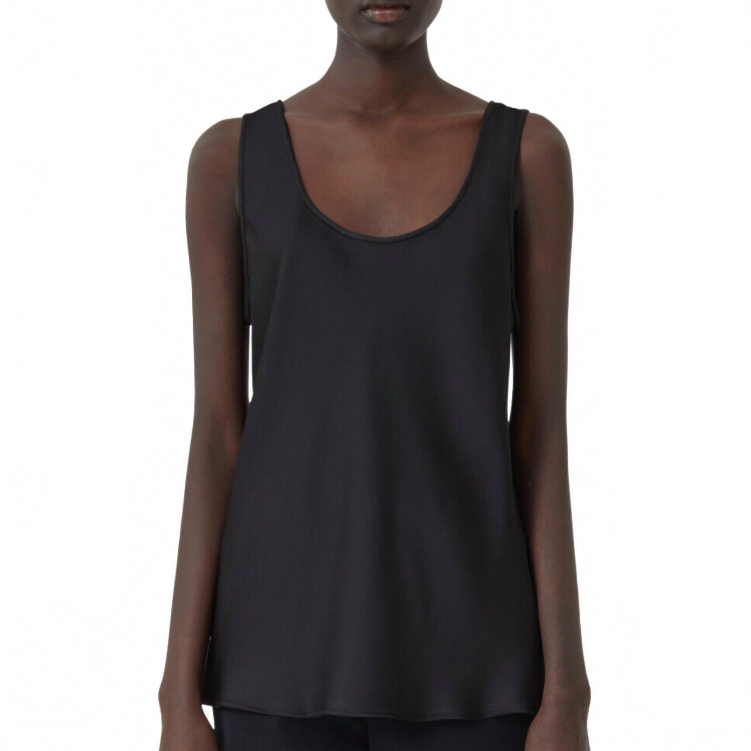 New Closed Women's Shiny Top In Black